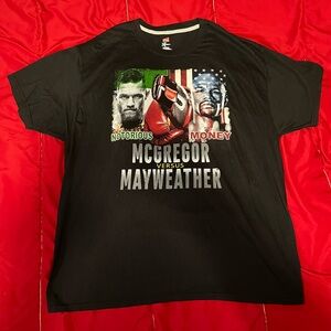 UFC Black McGregor vs Mayweather Tee, Men’s size XL